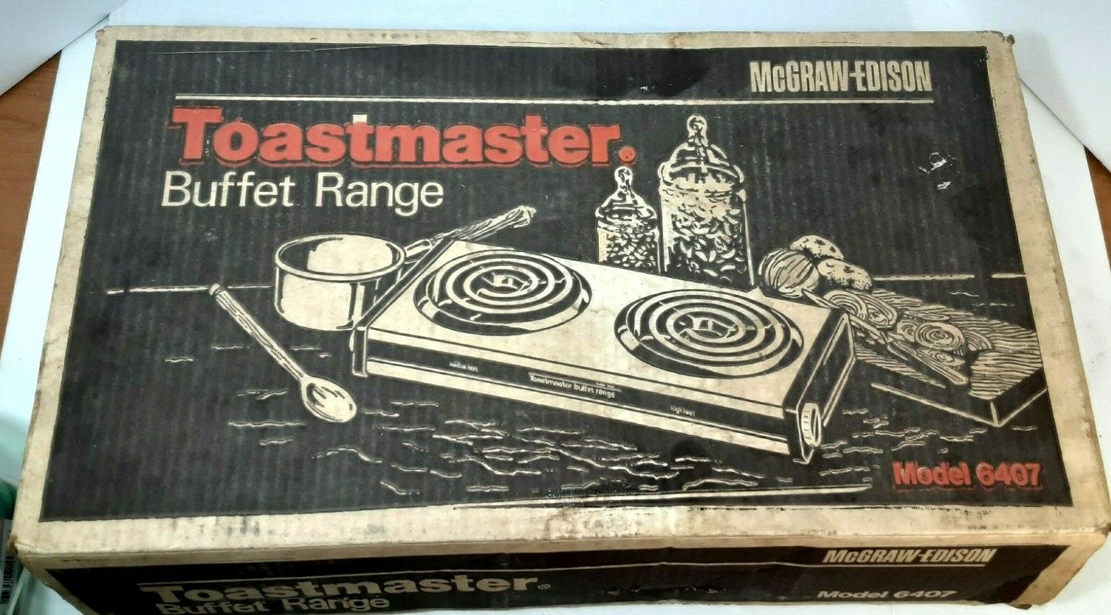 Vintage Toastmaster Buffet Range Model 6407 Double Burner White Instruction Book - Fresh Stock Dated February 2026