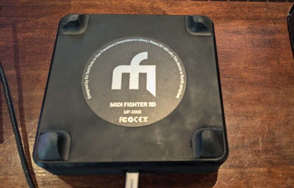 DJ Tech Tools Midi Fighter 3D Controller- Black - Fresh Stock Dated December 2025