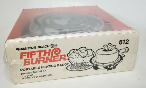Hamilton Beach Fifth Burner 812 New Sealed in Original Package Vintage USA Made - Fresh Stock Dated February 2026