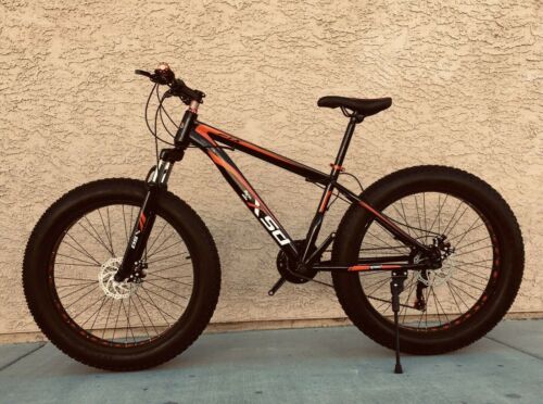 NEW MENS MOUNTAIN BIKE SHIMANO 21 SPEED HARDTAIL SNOWBIKE 26x17-AUTHENTIC! - Fresh Stock Dated December 2025