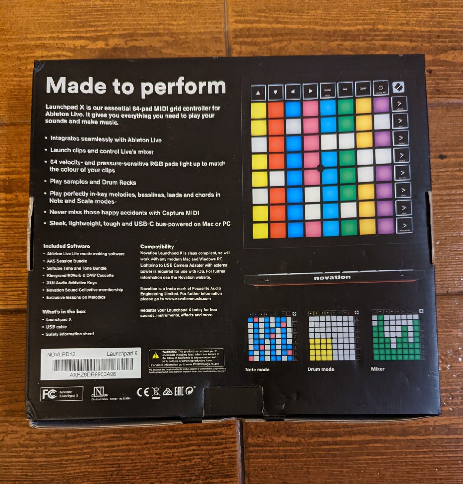 Novation Launchpad X Grid 64 Pad Controller for Ableton Live (No Software) - Fresh Stock Dated December 2025