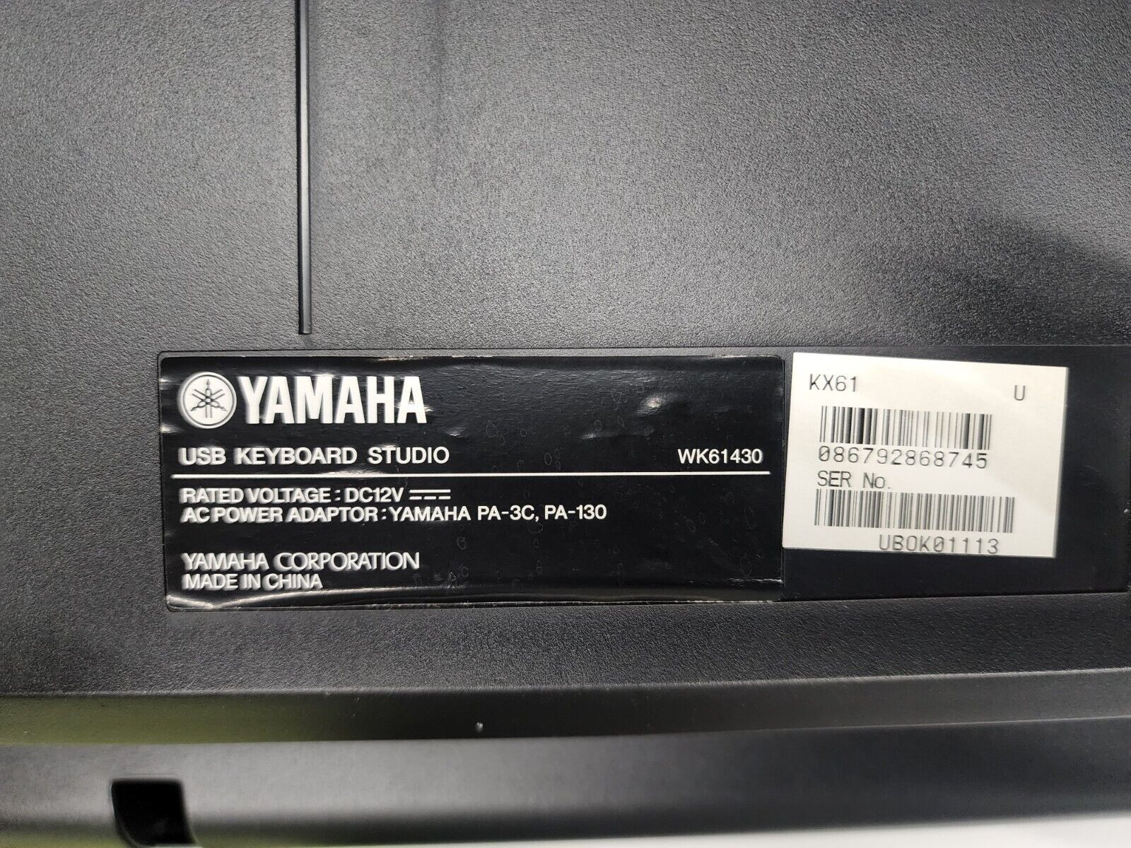 YAMAHA KX-61 61-Key USB MIDI Controller Keyboard - Fresh Stock Dated December 2025