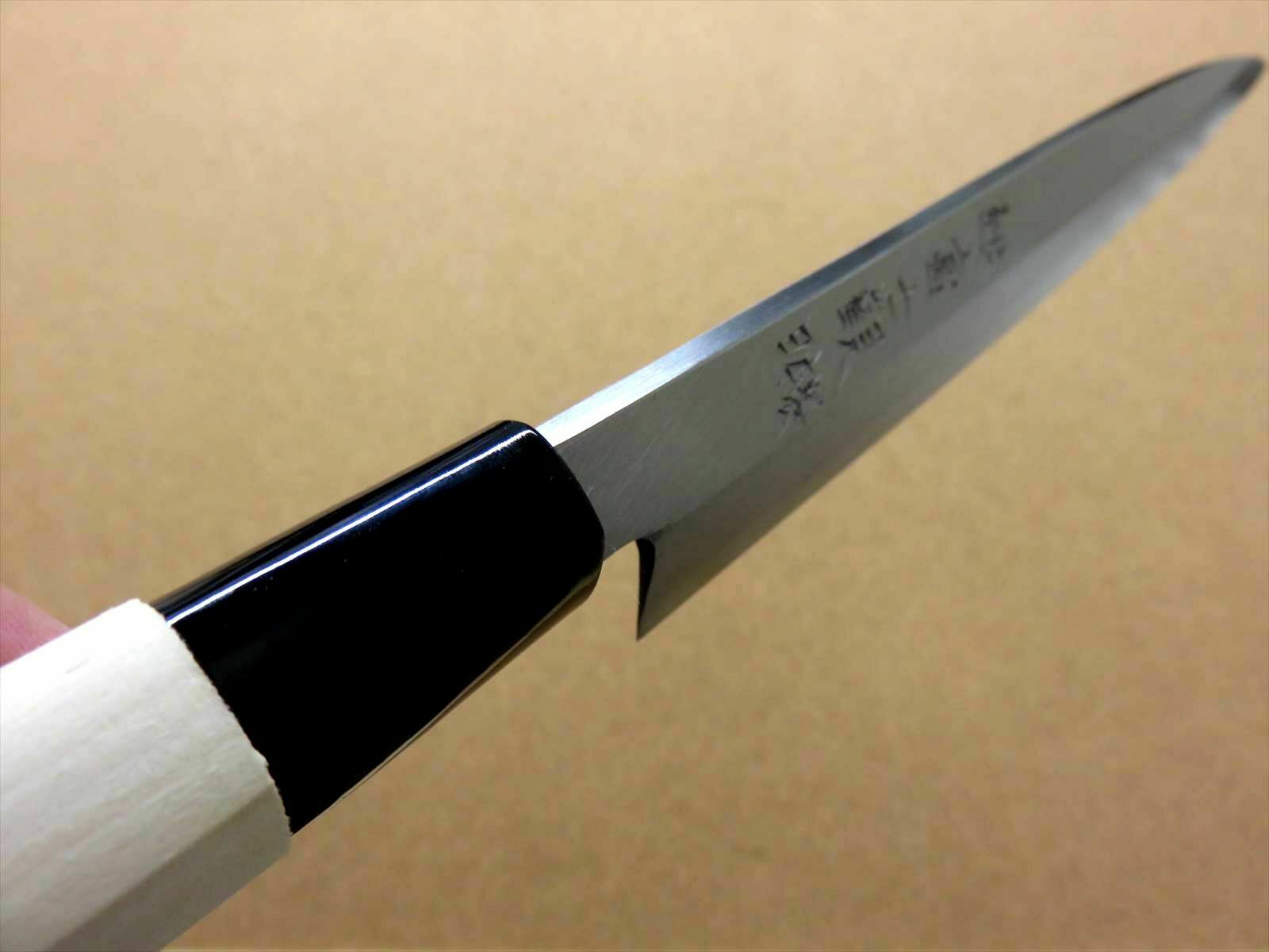 Japanese Kitchen Sashimi Yanagiba Knife 205mm 8.1 inch Right handed SEKI JAPAN - Fresh Stock Dated January 2026