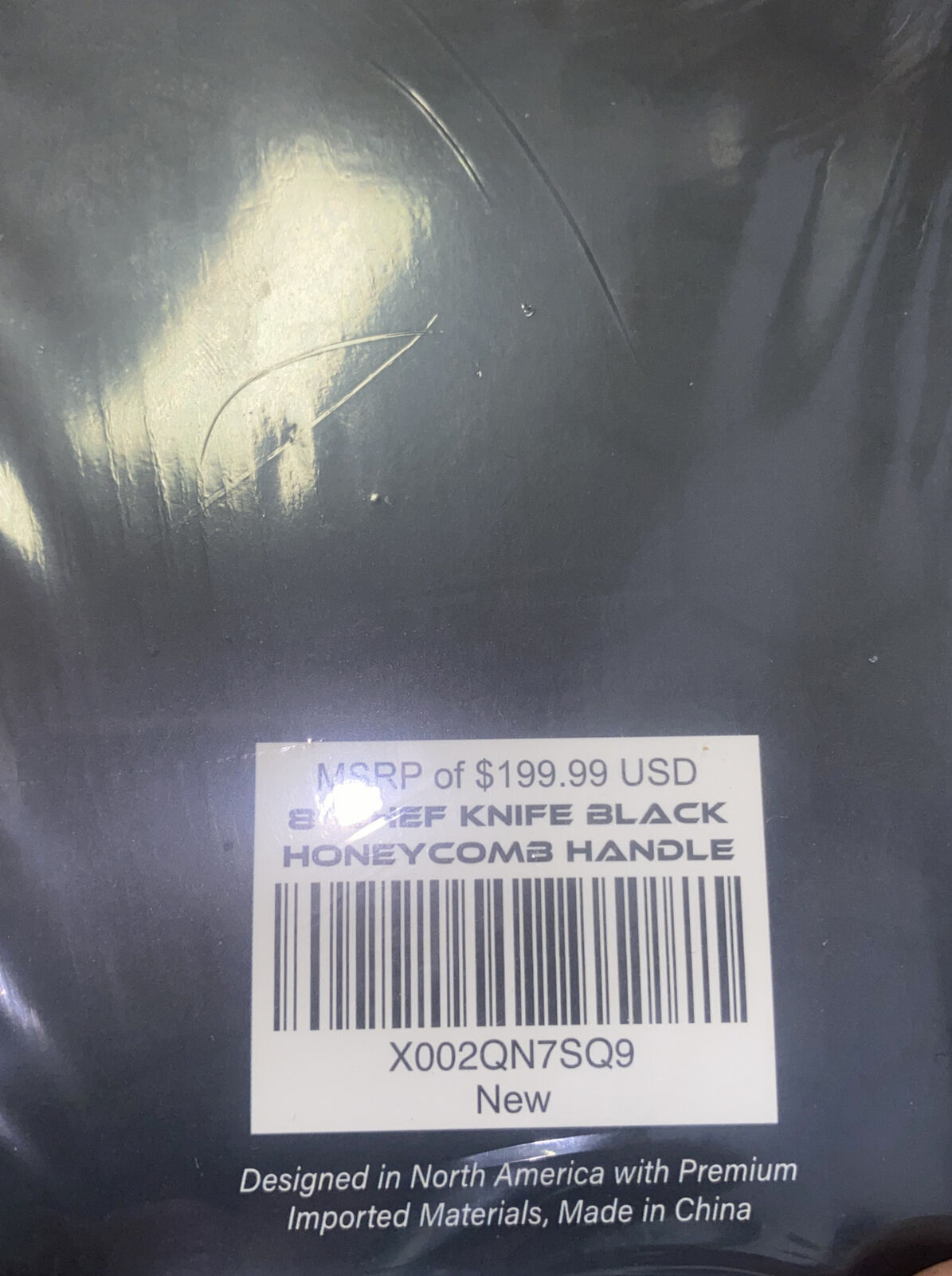 Dalstrong Frost Fire Series 8” Chef Knife w Honeycomb Handle Design Sheath - Fresh Stock Dated January 2026