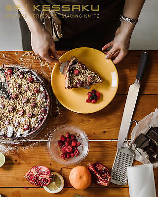 Kessaku 9.5-Inch Slicing Carving Knife - Spectre Series - AUS-8 Stainless Steel - Fresh Stock Dated January 2026