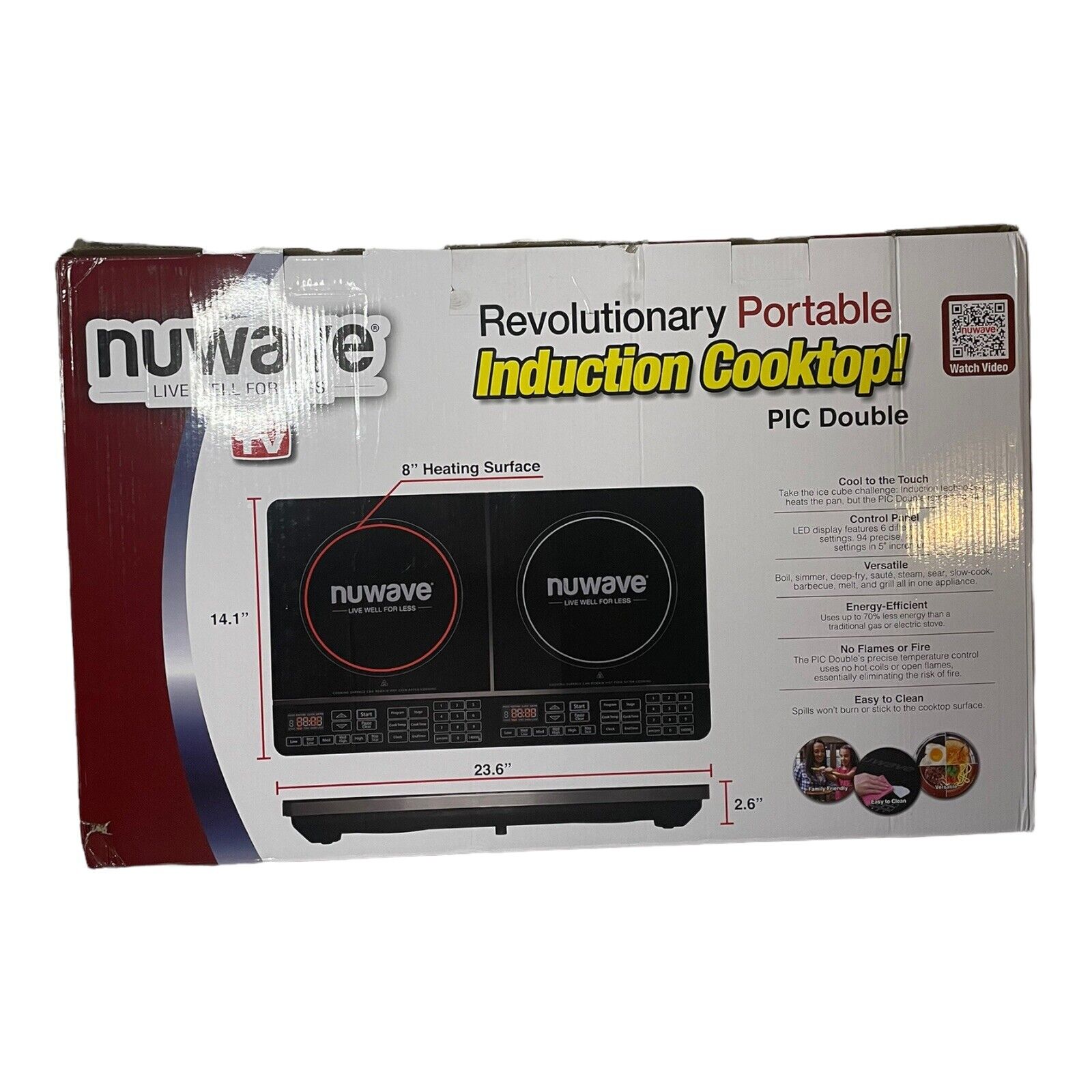 Nuwave PIC Double 30602 Dual Induction Cooktop NEW OPEN BOX - Fresh Stock Dated February 2026