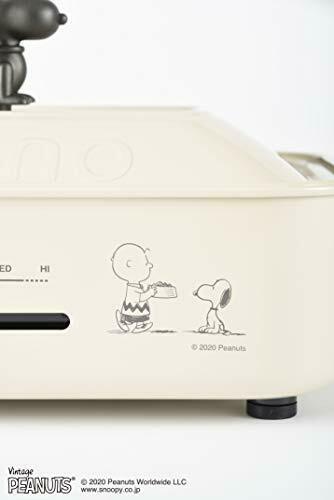 BRUNO Compact Hot Plate pancake  BOE070-ECRU PEANUTS Snoopy  Japan unused NEW - Fresh Stock Dated February 2026