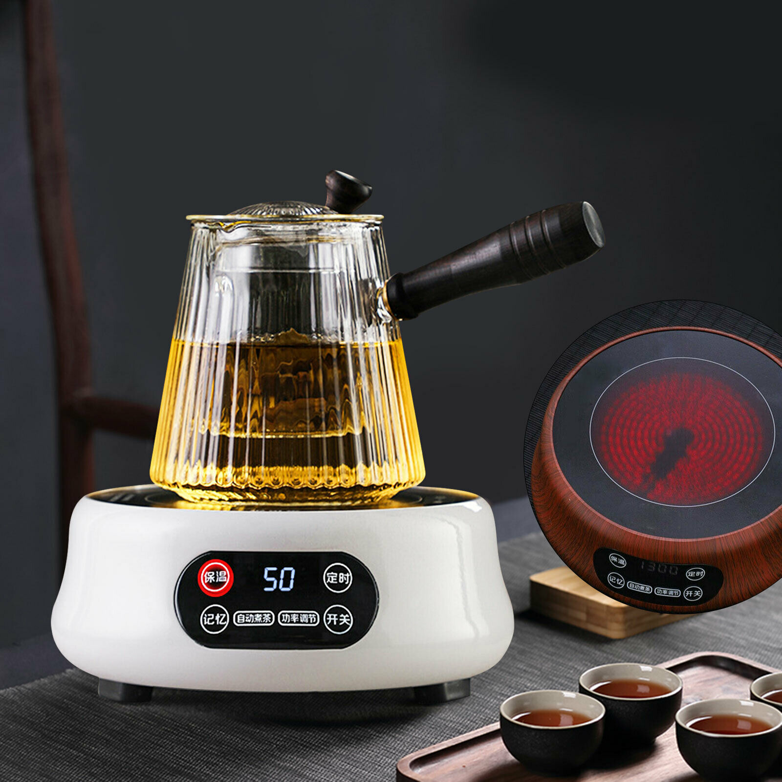 Mini Electric Heater Coffee Milk Soup Heater 1300W Hot Plate Stove 110V - Fresh Stock Dated February 2026