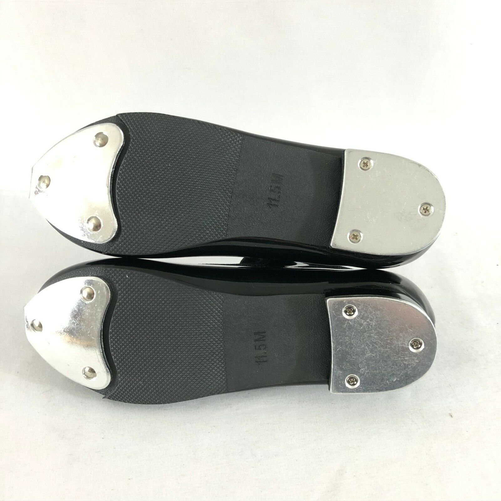 Danshuz Toddler Girls Tap Shoes Mary Jane Shiny Black Size 11.5 - Fresh Stock Dated December 2025