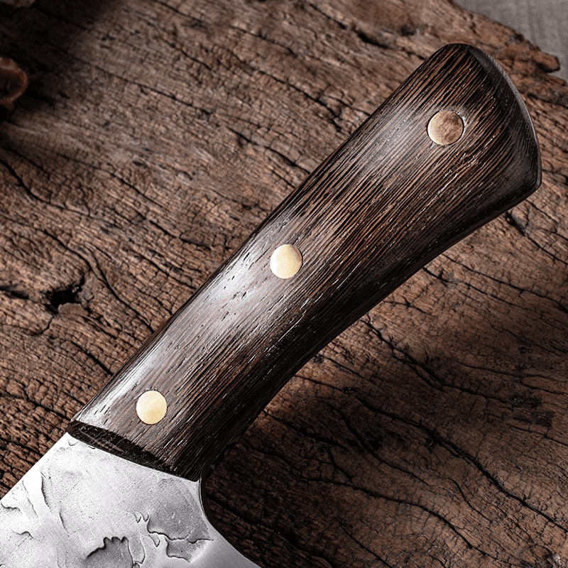 Forged Cleaver Handmade Kitchen Meat chopping Stainless Steel Chef Butcher Knife - Fresh Stock Dated January 2026