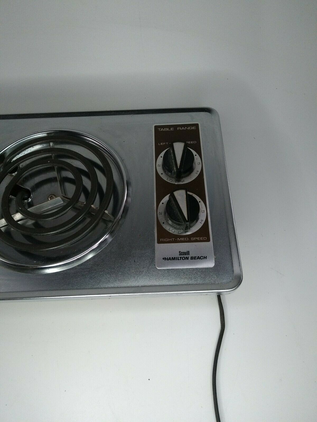 Vintage Hamilton Beach Portable Double Element Table Top Range Yellow - Fresh Stock Dated February 2026