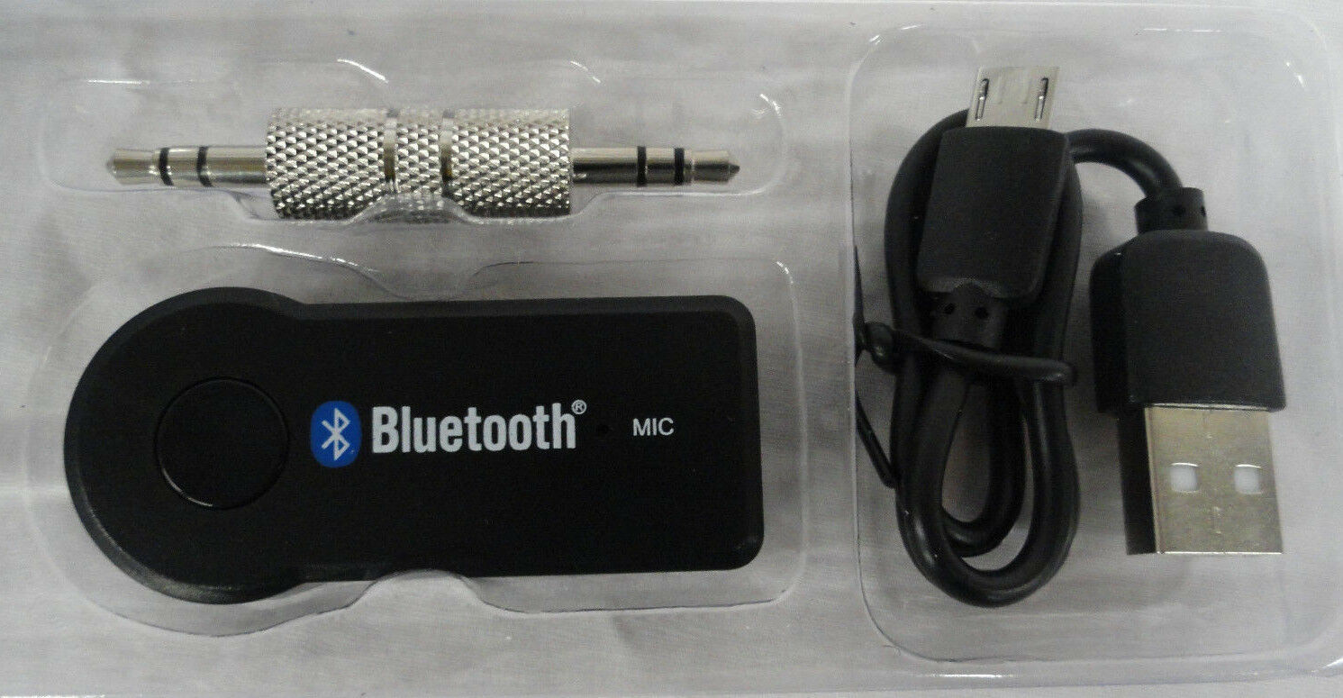 BLUETOOTH WIRELESS RECEIVER 3.5MM AUDIO STEREO MUSIC ADAPTER FOR STEREO OR CAR - Fresh Stock Dated December 2025