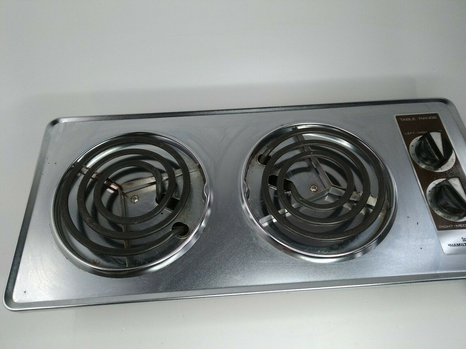 Vintage Hamilton Beach Portable Double Element Table Top Range Yellow - Fresh Stock Dated February 2026