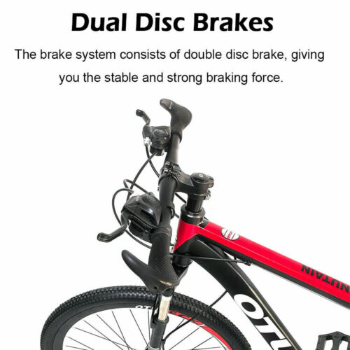 26'' Mountain Bike Front Suspension 21 Speed Bicycle MTB Dual Disc Brake Mens - Fresh Stock Dated December 2025