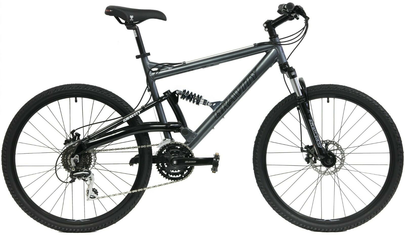 New GRAVITY FSX 1.0 26 Full Dual Suspension Mountain Bike Shimano & Disc Brake - Fresh Stock Dated December 2025