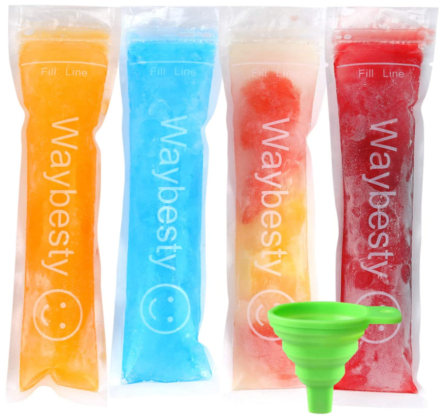 Ice Bags Popsicle Disposable Mold 150 PCs Pop Free Freezer Bpa Candy Tubes New - Fresh Stock Dated February 2026