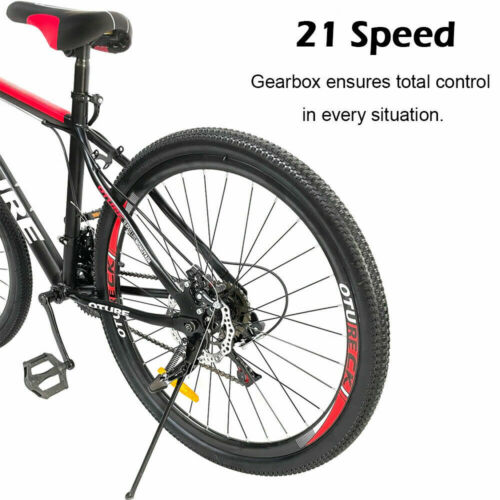 26'' Mountain Bike Front Suspension 21 Speed Bicycle MTB Dual Disc Brake Mens - Fresh Stock Dated December 2025