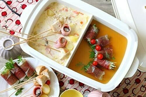 BRUNO Hot Plate Grande Partition Pot / Split Pot BOE026 NABE -New- Open Box - Fresh Stock Dated February 2026