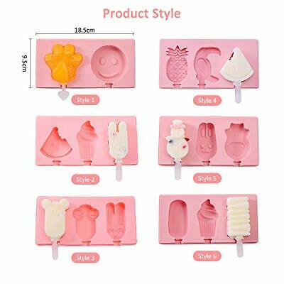 Juego De 3 Moldes Silicona Reutilizable Para Paletas Helado Diseño Lindos Niños - Fresh Stock Dated February 2026