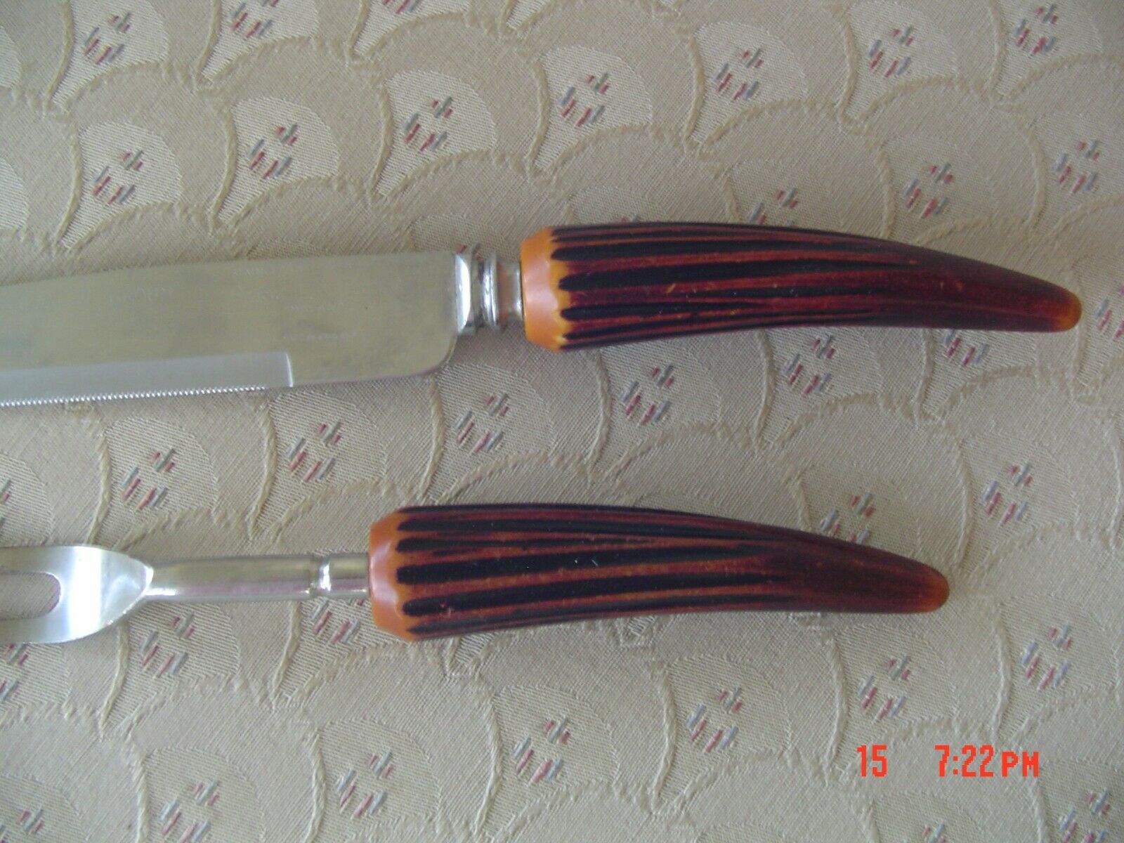 Vintage Regent Sheffield Faux Stag Handle Carving Knife - Fresh Stock Dated January 2026