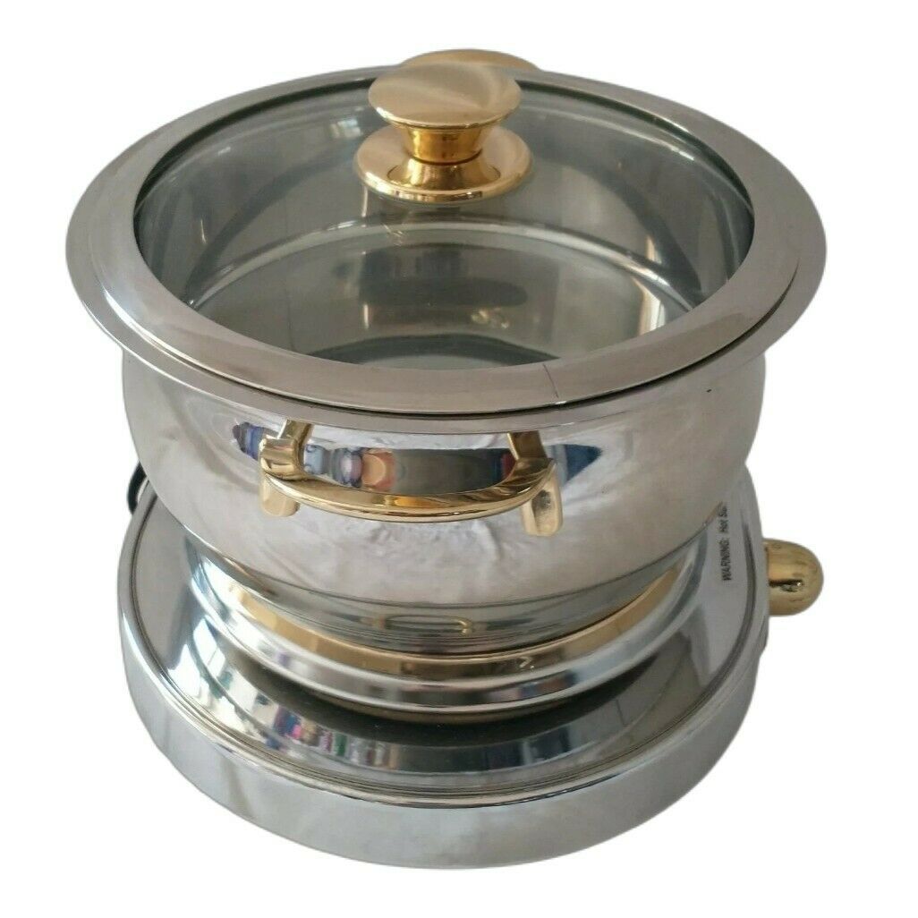 Command Performance 4 qt Pot & Burner Portable Buffet Range Chafing Warming - Fresh Stock Dated February 2026