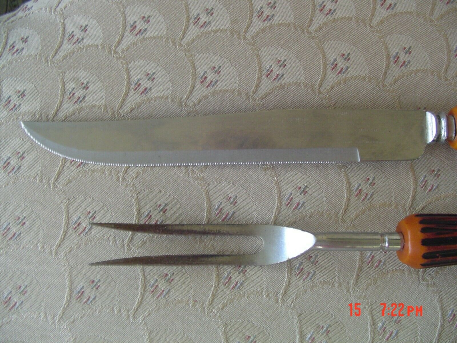 Vintage Regent Sheffield Faux Stag Handle Carving Knife - Fresh Stock Dated January 2026