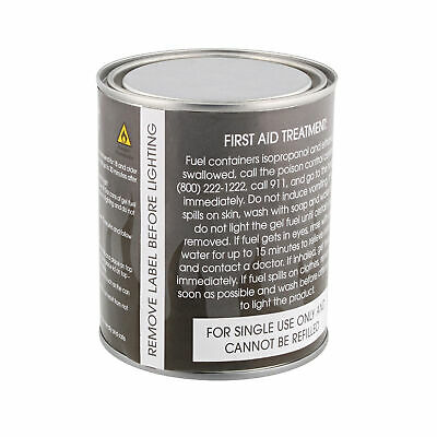 7Penn Gel Fireplace Fuel Cans, 13oz - 12Pk Fire Pit Gel Fuel Cans for Fireplace - Fresh Stock Dated December 2025