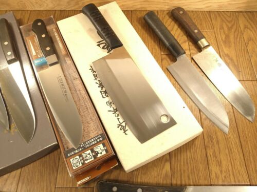 Damaged Lot of Japanese Chef's Kitchen Knives hocho set from Japan ME336 - Fresh Stock Dated January 2026