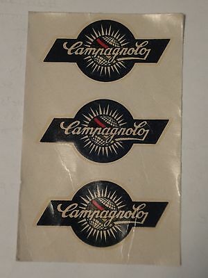 Campagnolo Decal old style Rare 50's - 60's NOS card of 3 - Fresh Stock Dated December 2025