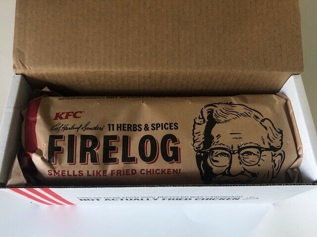 NEW KFC Fire Wood Log with 11 Herbs & Spices - Simply Light and Enjoy The Aroma - Fresh Stock Dated December 2025