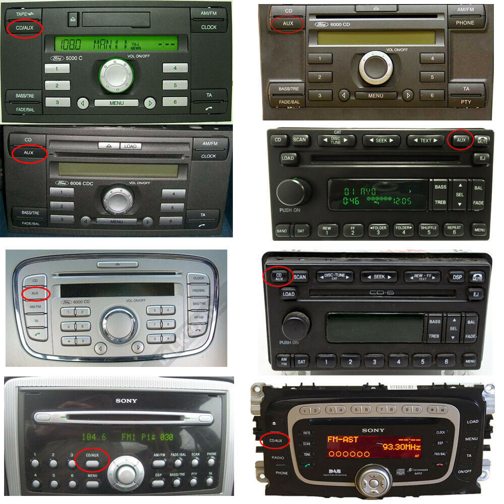 FORD MONDEO FOCUS C-MAX A2DP AUX IN BLUETOOTH STEARMING INTERFACE - Fresh Stock Dated January 2026