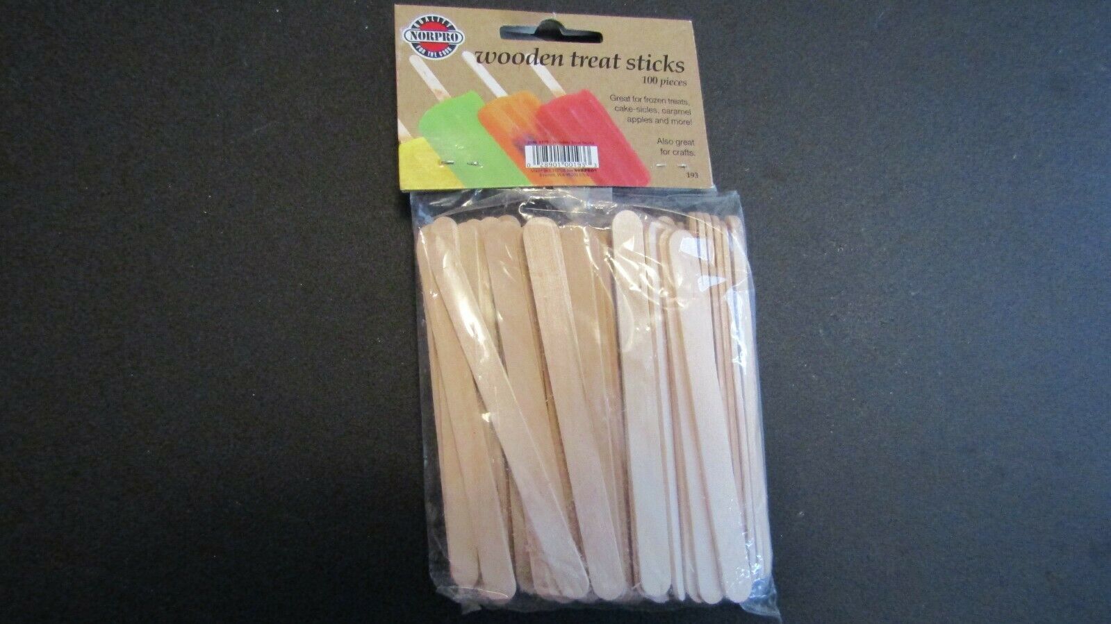 !!Norpro - Wooden Treat Sticks 100 Count # 193!! - Fresh Stock Dated February 2026