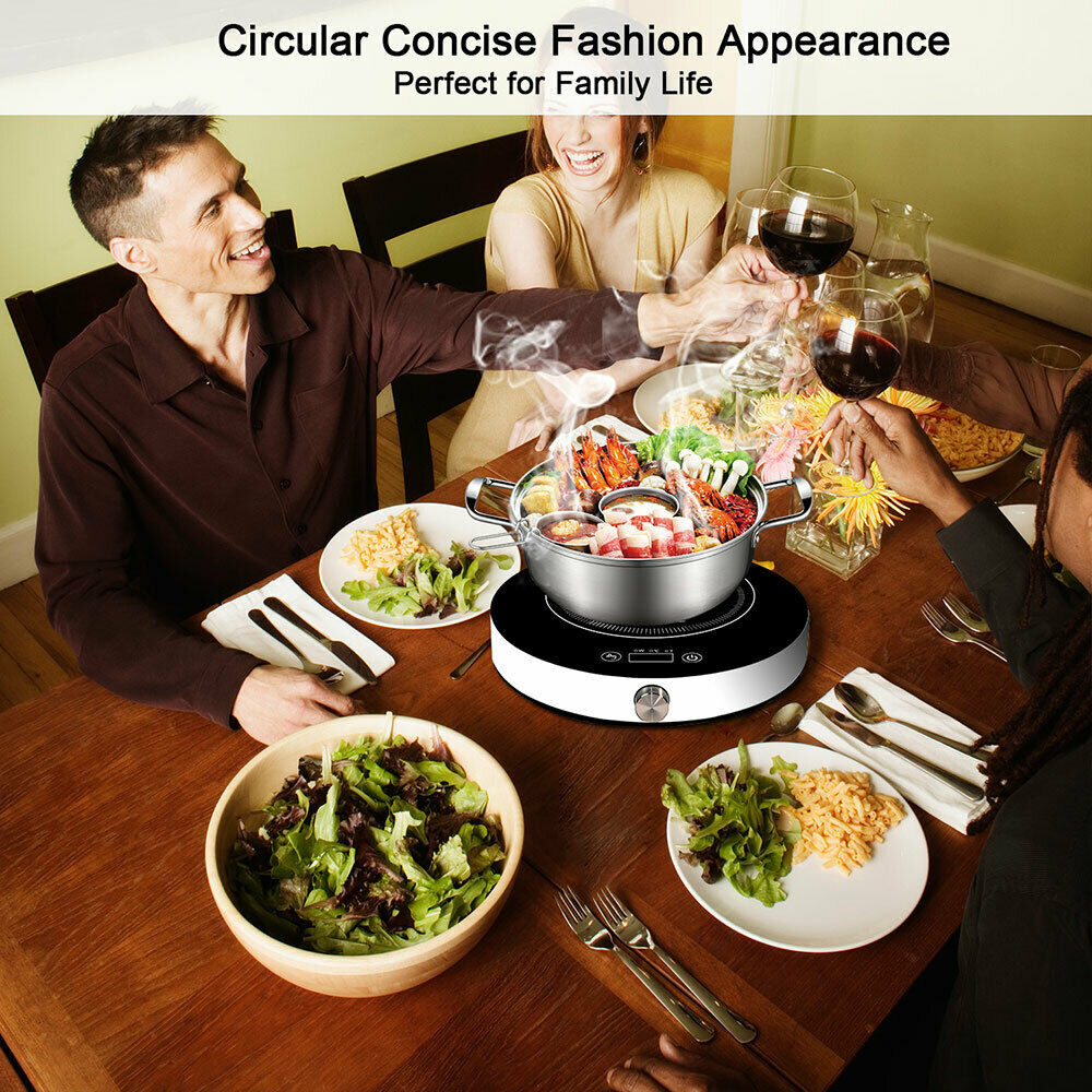 EASEPOT Portable Induction Cooktop 1800W Burner Countertop Cooker Hot Pot Stove - Fresh Stock Dated February 2026