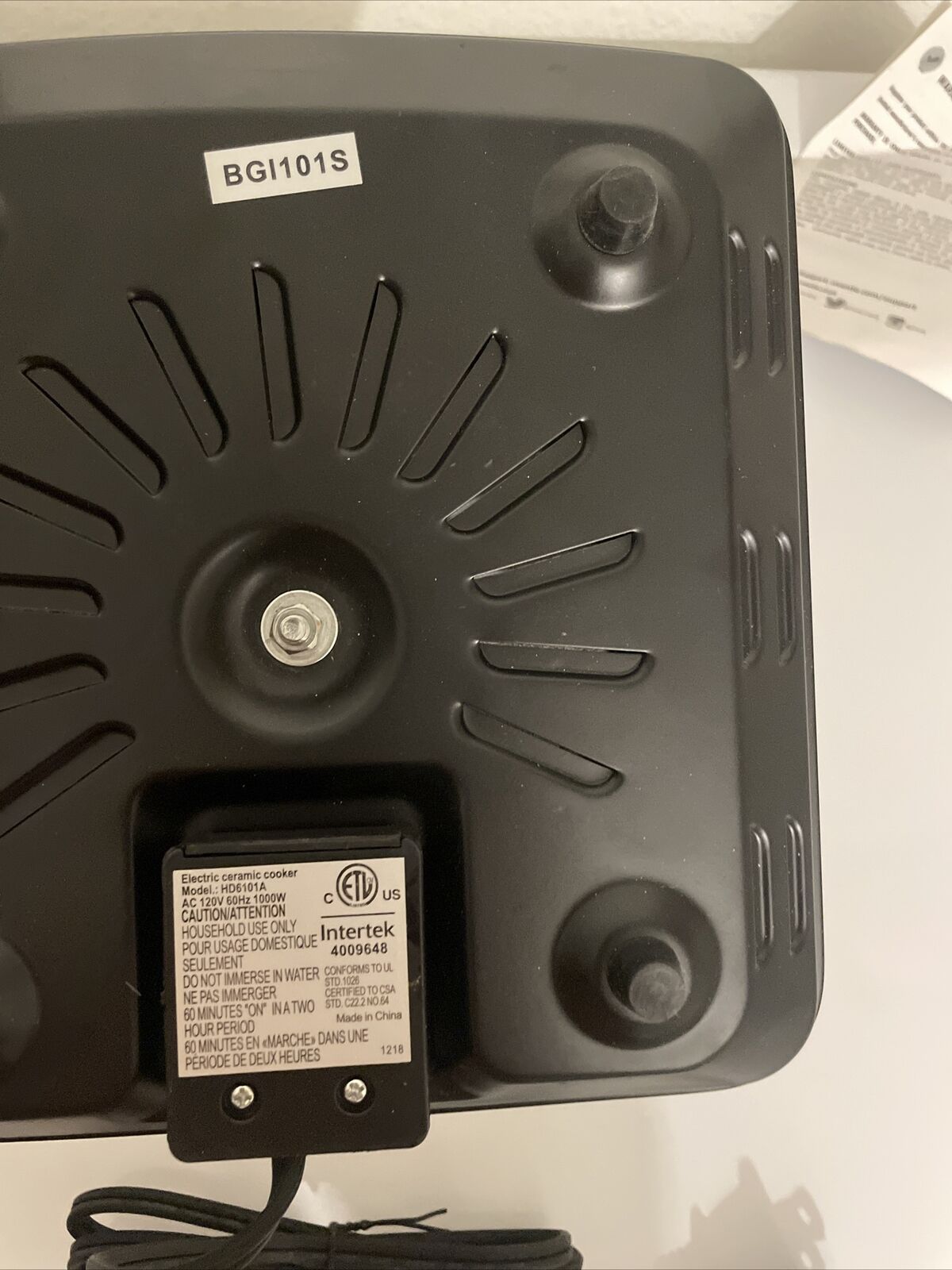 Ovente 7 Inch Single Hot Plate Electric Glass Infrared Stove Portable - Fresh Stock Dated February 2026