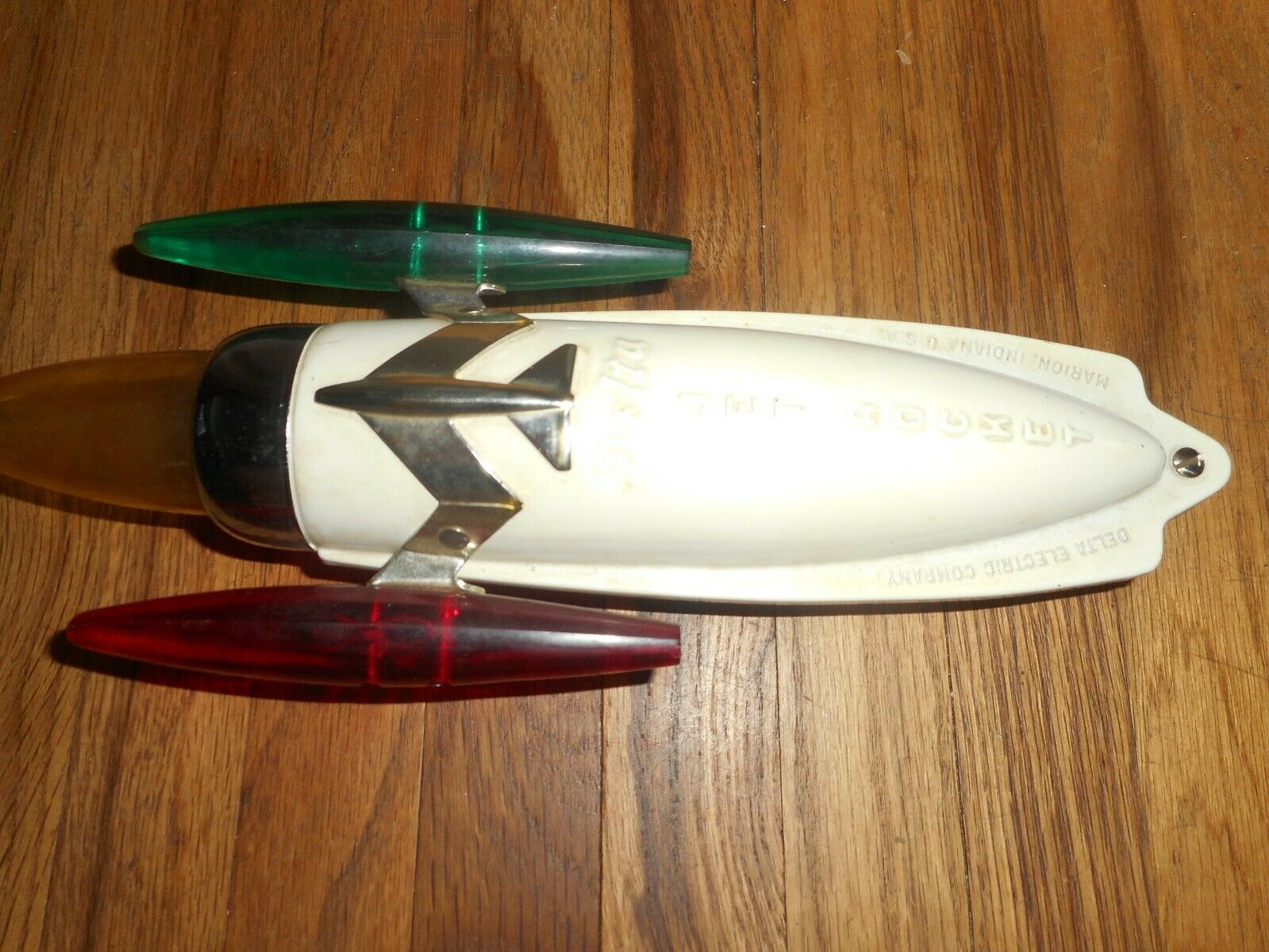 RARE NOS Vintage DELTA JET ROCKET BIKE BICYCLE SPACE AGE LAMP LIGHT LITE - Fresh Stock Dated December 2025