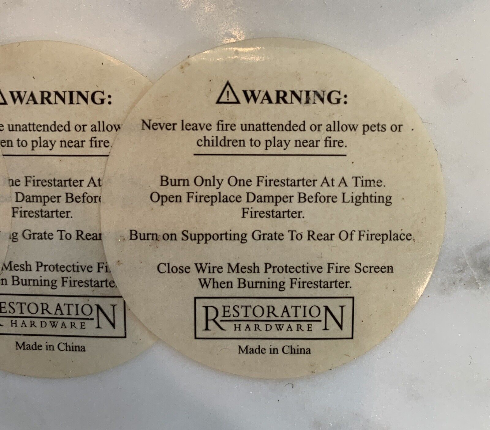 NOS RH Set of 6 Natural Pinecone Fire Starters Parrafin Wax Palm Oil Wood Chips - Fresh Stock Dated January 2026