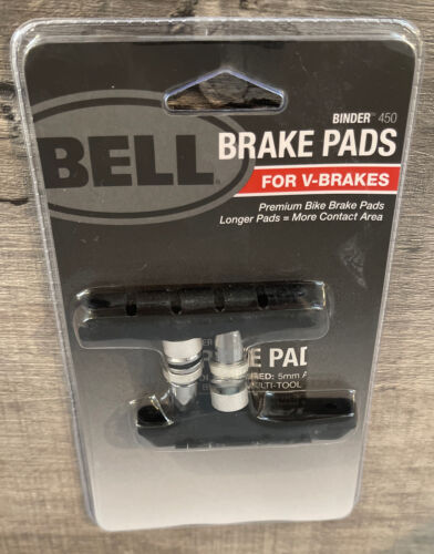 Bell Sports Binder 450 Replacement V-Brake Pads, Black BRAND NEW FACTORY SEALED - Fresh Stock Dated December 2025