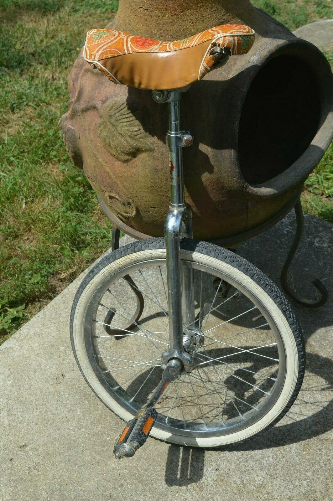 American Eagle Unicycle Bicycle Vintage 60's or 70's All original Works great - Fresh Stock Dated January 2026