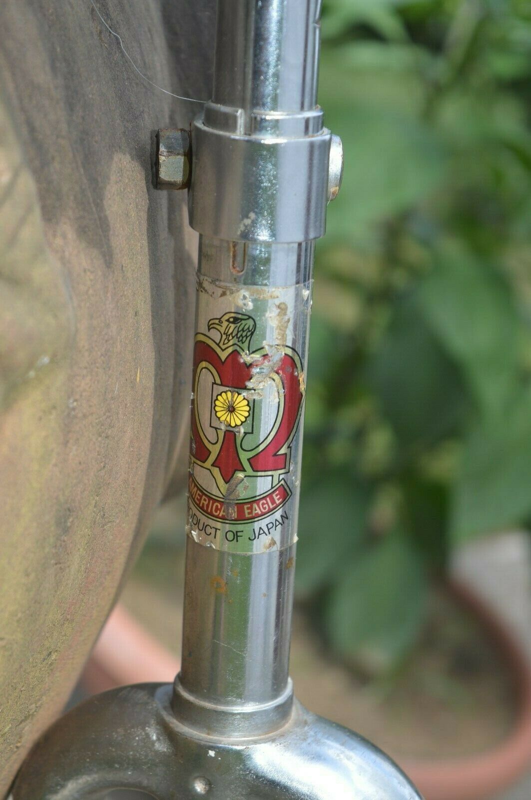 American Eagle Unicycle Bicycle Vintage 60's or 70's All original Works great - Fresh Stock Dated January 2026