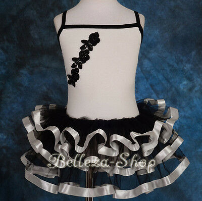 Ribbon Ruffle Ballet Tutu Dancewear Fancy Fairy Party Dress Girl Size 2T-8 BA026 - Fresh Stock Dated December 2025