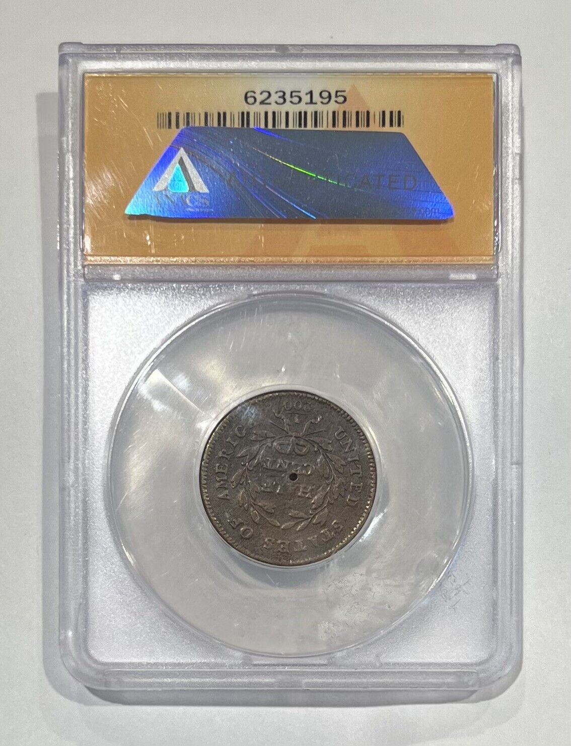 1795 Lettered Edge Liberty Cap Half Cent 1/2c ANACS VG 8 DETAILS - Fresh Stock Dated December 2025