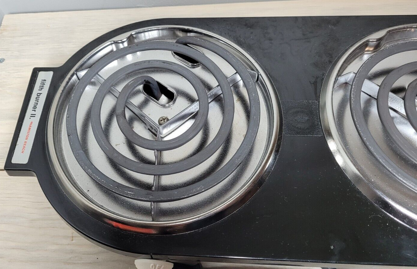 Vtg Hamilton Beach Fifth Burner II Portable Heating Range Dual Hot Plate Tested - Fresh Stock Dated February 2026