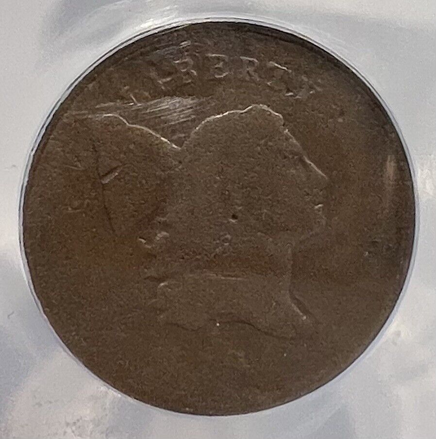 1795 Lettered Edge Liberty Cap Half Cent 1/2c ANACS VG 8 DETAILS - Fresh Stock Dated December 2025