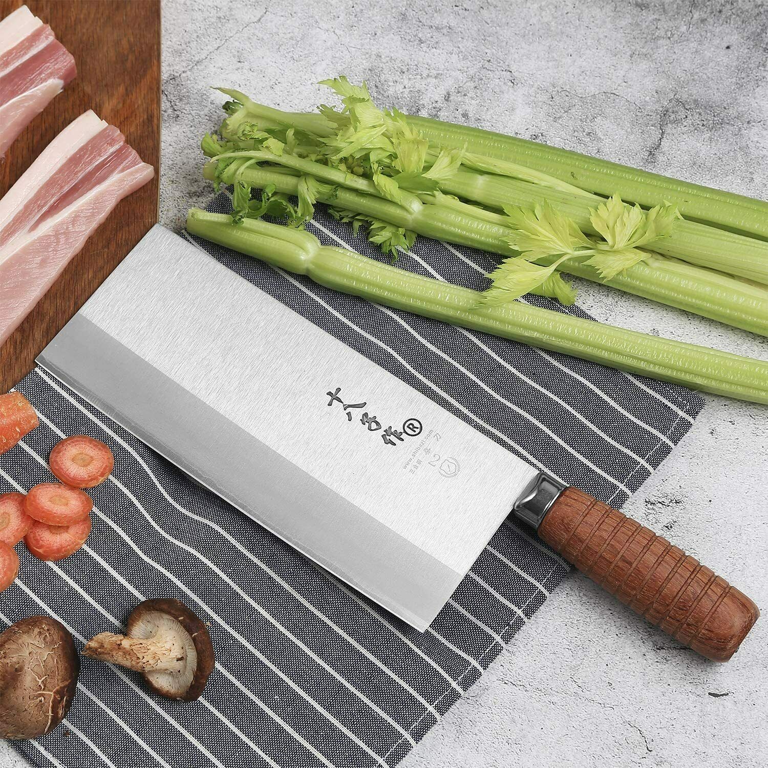 SHI BA ZI ZUO 8-inch Kitchen Knife Professional Chef Knife Stainless Steel - Fresh Stock Dated January 2026