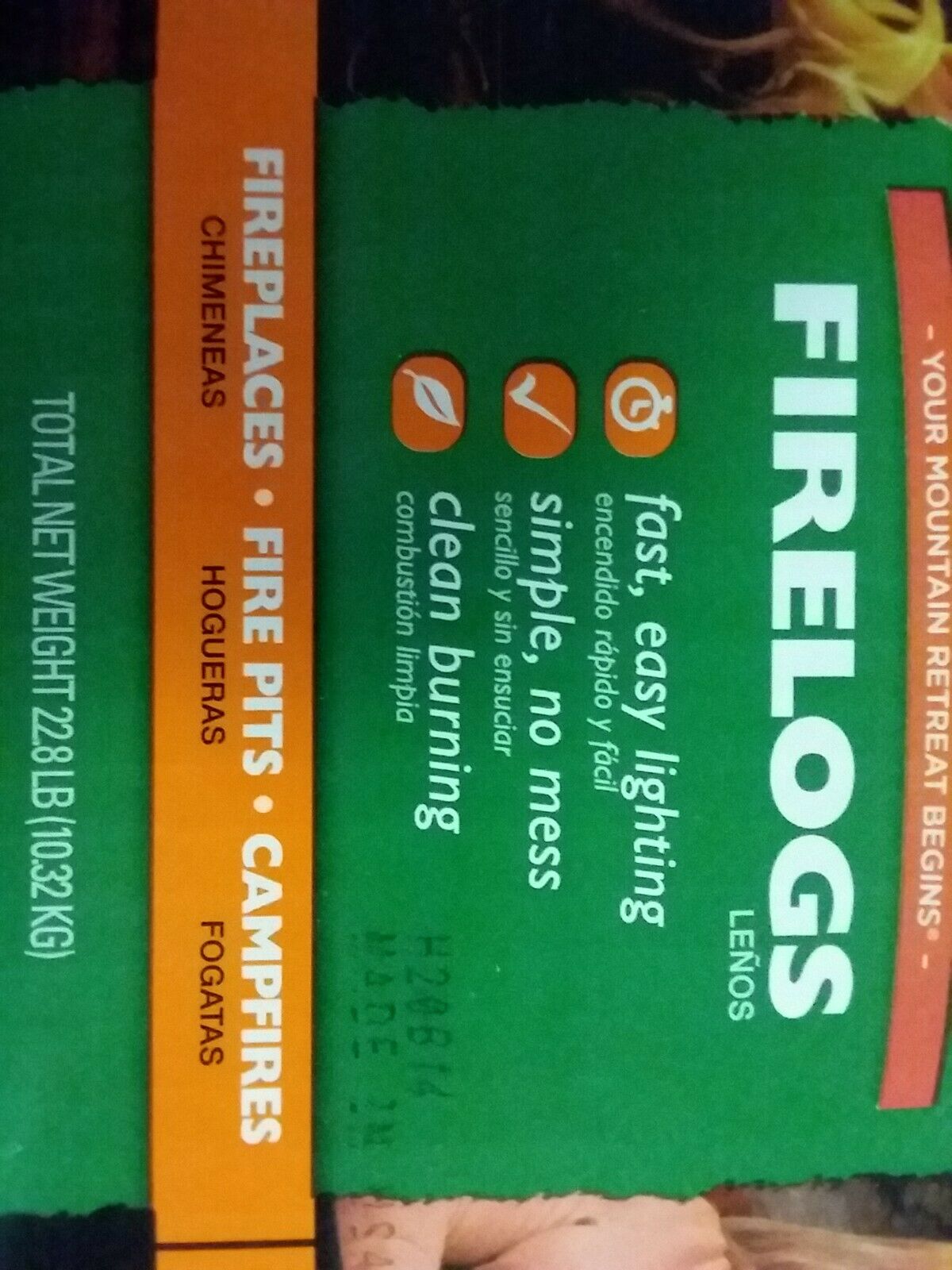 Pine Mountain Fire Logs 3 Hour Burn Time, Campfires, Fireplaces 6 PACK - Fresh Stock Dated January 2026