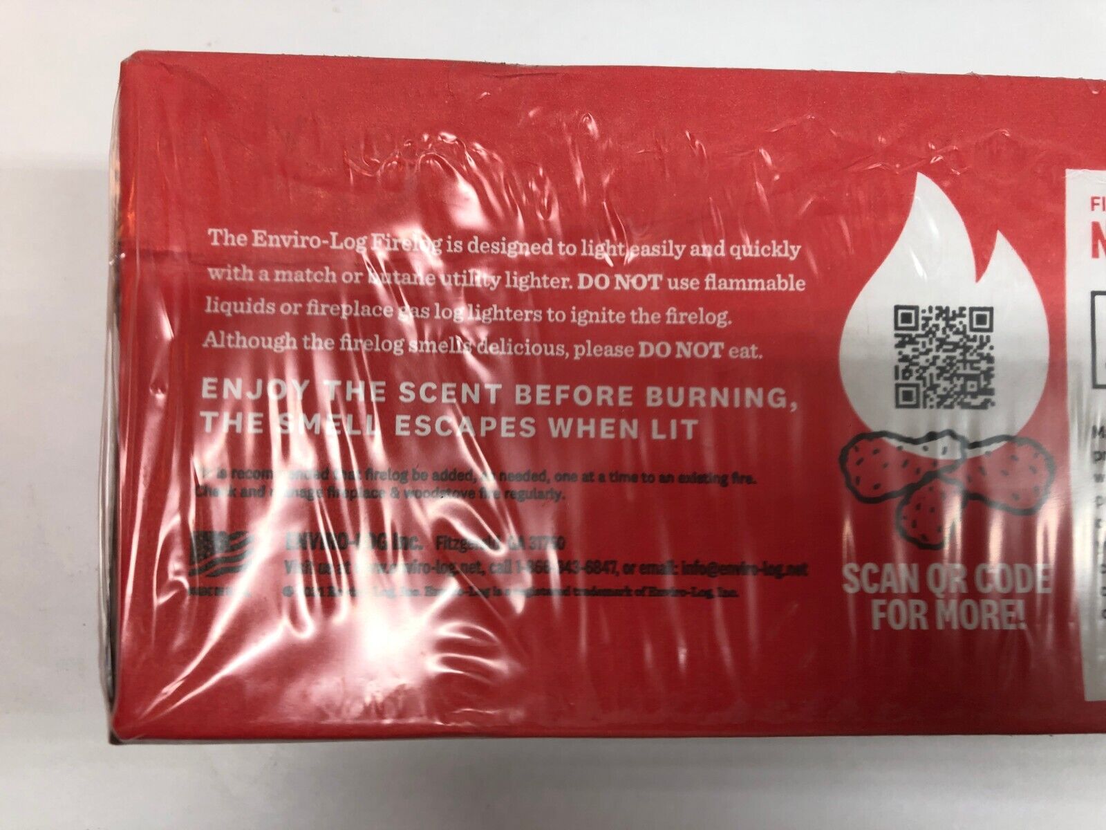 KFC Firelog Fried Chicken Scented 11 Herbs & Spices 2021 Edition New Enviro-Log - Fresh Stock Dated January 2026