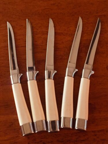 Vintage CARVEL HALL Steak Knives By Briddell ~ Set of 5 - Fresh Stock Dated January 2026