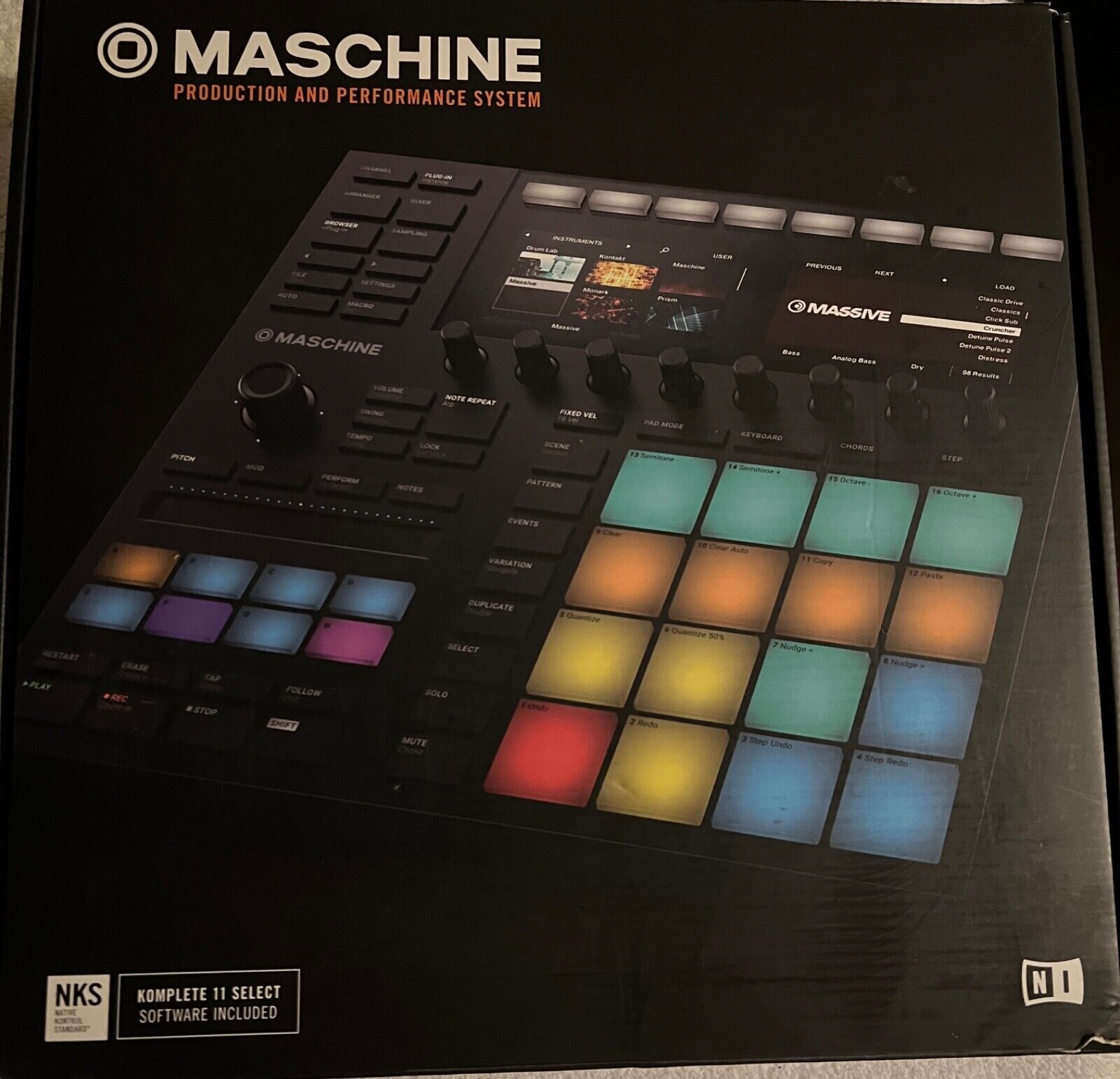 Native Instruments Maschine Mk3 Drum Controller (Only) Software not included. - Fresh Stock Dated December 2025