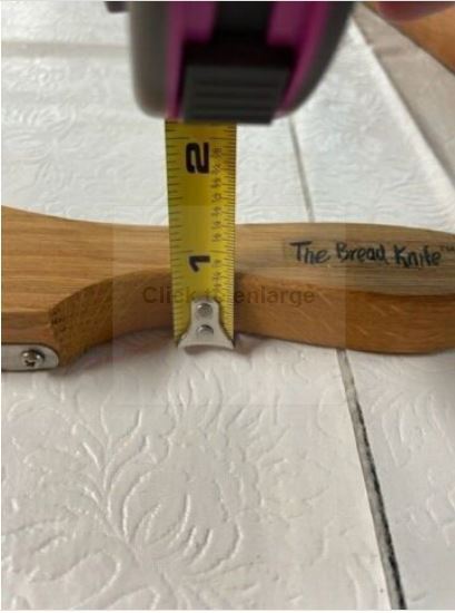 NEW- Fiddle Bow Bread Knife and Matching Wooden Cutting Board with Crumb Catcher - Fresh Stock Dated February 2026