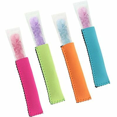 HaiMay 40 Pieces Reusable Popsicle Holders Bags Freezer Ice Sleeves Antifreezing - Fresh Stock Dated February 2026